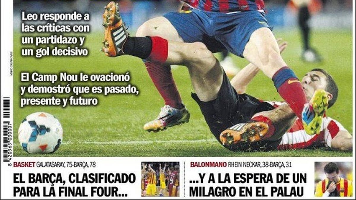 Tras las críticas la prensa española se deshace en elogios para Messi