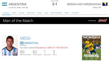 lionel messi, el man of the match del debut argentino lionel messi, el man of the match del debut argentino