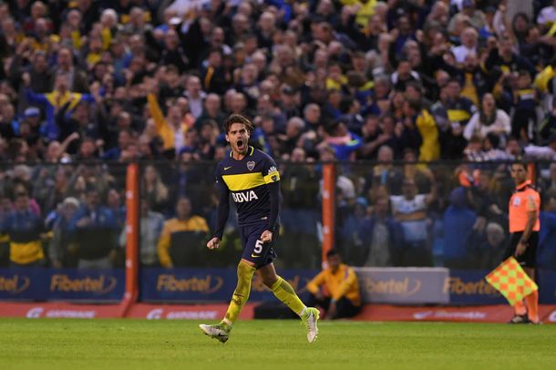 El volante convirtió el único gol de Boca en el Superclásico