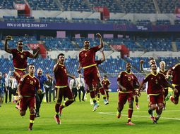 El desaforado festejo de los chicos venezolanos tras la definición El desaforado festejo de los chicos venezolanos tras la definición