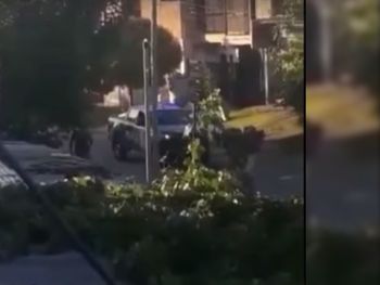 Incumplían la cuarentena, fueron denunciados y atacaron a piedrazos al patrullero