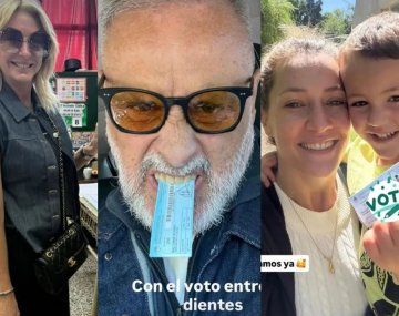 Así votaron los famosos en las Elecciones Legislativas: sus posteos en redes
