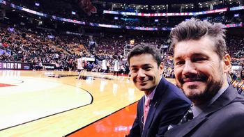 La emoción de Marcelo Tinelli. La emoción de Marcelo Tinelli.