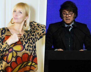 Yuyito González y Javier Milei