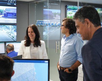 Soledad Martínez y Jorge Macri visitaron el renovado Centro de Monitoreo