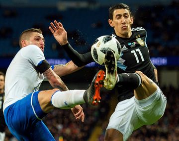 Di María en Argentina vs Italia