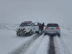 Hay alerta por nevadas en cuatro provincias