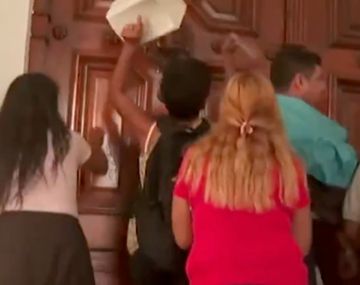 Crimen de Kim: incidentes en la Municipalidad durante una manifestación