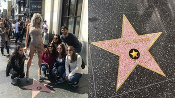 La falsa estrella de Vicky Xipolitakis en el Paseo de la Fama de Hollywood La falsa estrella de Vicky Xipolitakis en el Paseo de la Fama de Hollywood