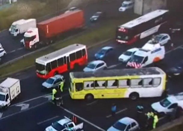 Choque múltiple en la Panamericana: al menos cuatro heridos