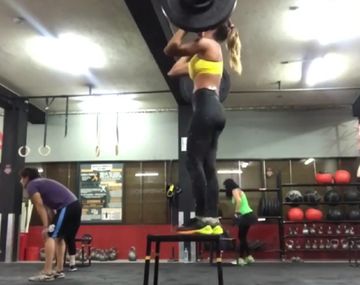 El entrenamiento extremo de Cinthia Fernández