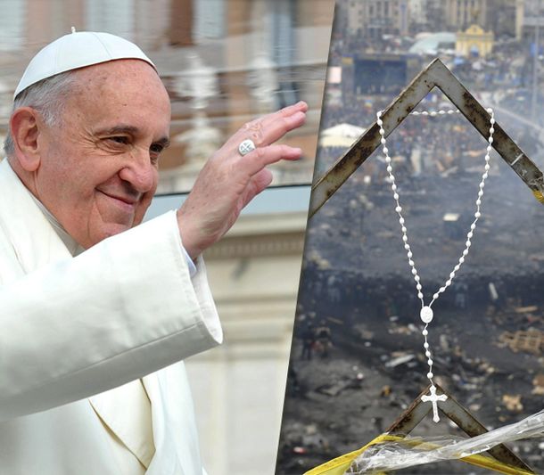 El papa Francisco instó a buscar una solución pacífica en Ucrania