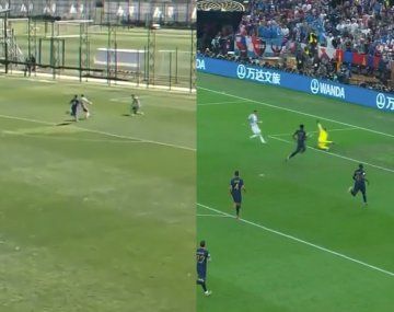 Juveniles de River hicieron un gol igual al de Di María en la final del Mundial y se viralizó