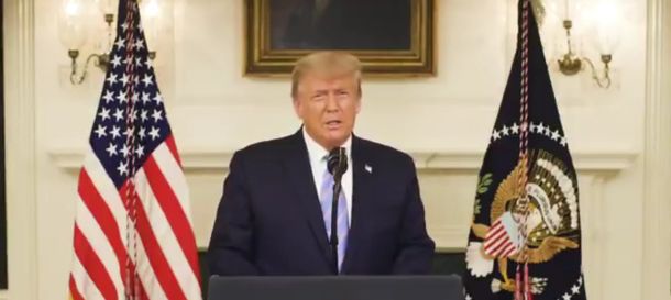 Trump reconoció la derrota tras los incidentes en el Capitolio