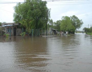 Rosario barrio alberdi inundaciones Télam
