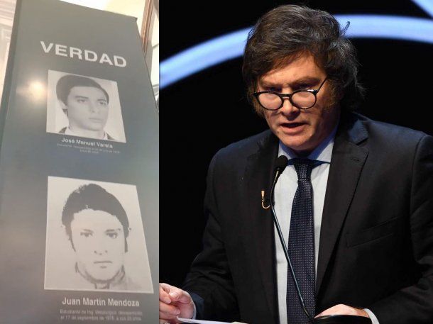 Milei votó ante la mirada de desaparecidos