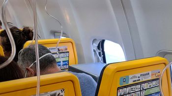 El accidente ocurrió en un avión que había despegado desde Grecia