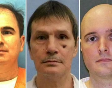 De izquierda a derecha: Branch, Hamm y Whitaker podrían ser ejecutados este jueves