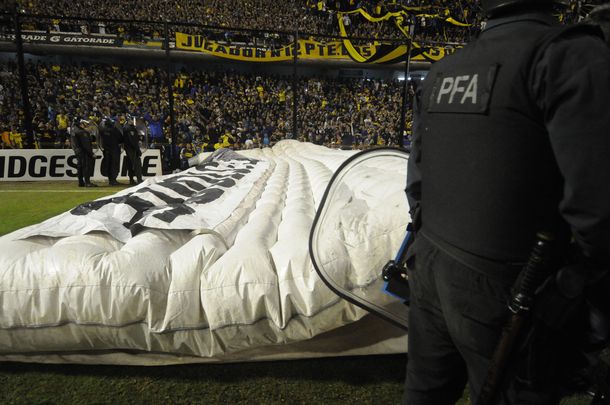 La manga inflable atacada fue movida de La Bombonera a Puerto Madero