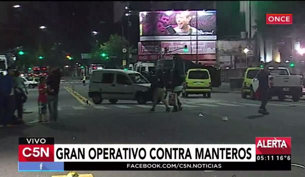 Gran operativo contra los manteros en C5N