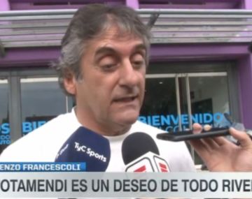 Enzo Francescoli sobre Otamendi: Su llegada es el...