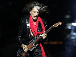 VIDEO: Mirá cómo se desplomó en el escenario el guitarrista de Aerosmith