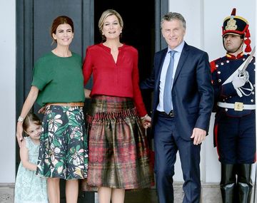 Macri y Juliana Awada se hospedan junto a los reyes