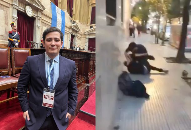 El video del youtuber libertario Mariano Pérez a las trompadas en la vía pública: Pegá más fuerte