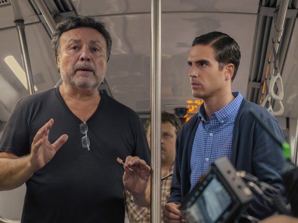 Marcos Carnevale y Nicolás Furtado en el rodaje de Goyo. Foto: (Netflix)