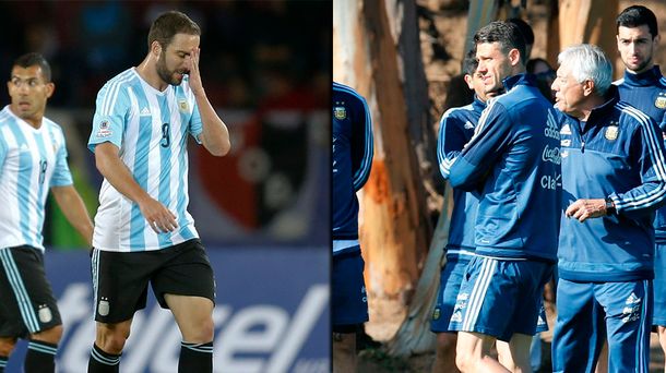 Demichelis e Higuaín, los dos jugadores que entrarían ante Jamaica