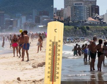 Sube la temperatura del agua en Mar del Plata.