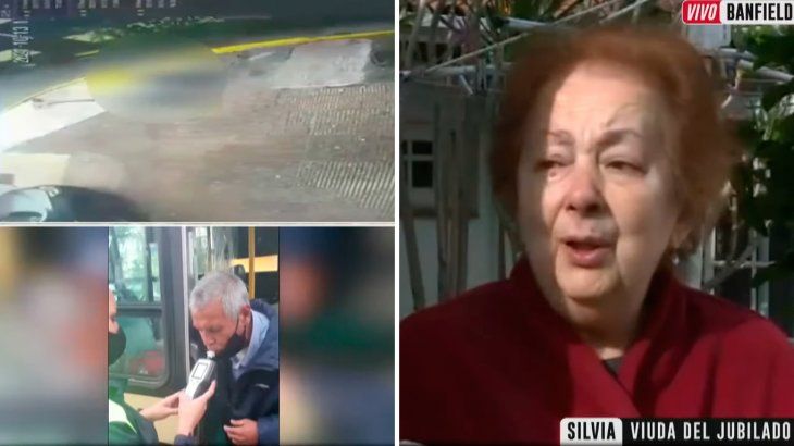 Desgarrador relato de la viuda del jubilado atropellado por un colectivero borracho en Banfield: Él era mi motor