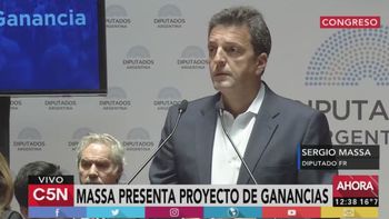 Sergio Massa presentó el proyecto para modificar Ganancias Sergio Massa presentó el proyecto para modificar Ganancias