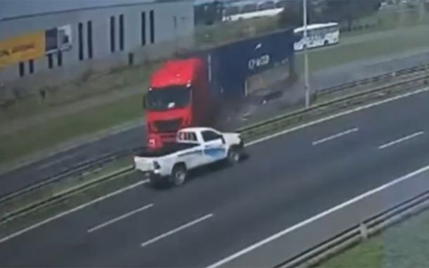 Así fue el trágico accidente en Panamericana: video del violento impacto frontal
