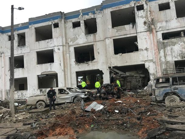 El edificio quedó destruido pero sólo hubo 23 heridos leves