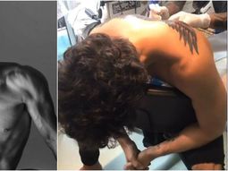 Antes y despúes de su tatuaje