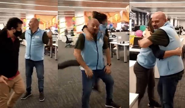 Video: festejaron el D&iacute;a del Amigo sin barbijos en el Ministerio de Educaci&oacute;n de la Ciudad