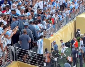 Se conoció un video de la final que muestra a jugadores de la Selección Argentina discutiendo con la seguridad