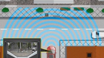 una camara de vision delantera para poder ver en los cruces ciegos una camara de vision delantera para poder ver en los cruces ciegos