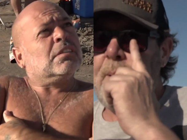 La insólita reacción de un porteño ante una entrevista en la playa: Venís a romper los huevos