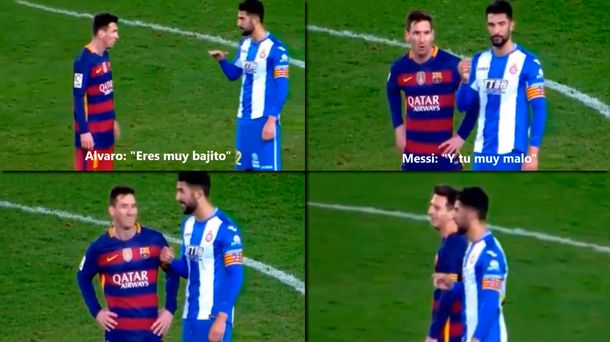 Y vos sos muy malo, la respuesta de Messi a un rival que le dijo bajito