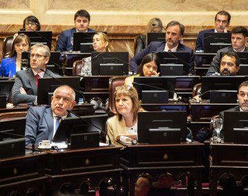 Patricia Bullrich en el Senado.