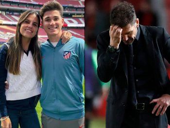 Aseguran que la pareja de Julián Álvarez está furiosa con el Cholo Simeone: qué pasó
