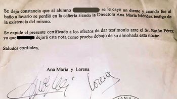 Una maestra le escribió una carta al Ratón Pérez Una maestra le escribió una carta al Ratón Pérez