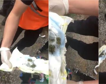 Detuvieron a una madre que quiso ingresar a la cancha con marihuana escondida en el pañal de su bebé