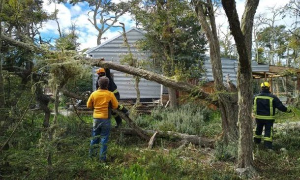 Desastre en Ushuaia por un fuerte temporal de viento