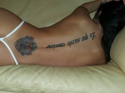 Así mostró Jésica Hereñú todos sus tatuajes