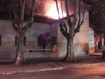 Incendio en el Hospital Eva Perón de Merlo