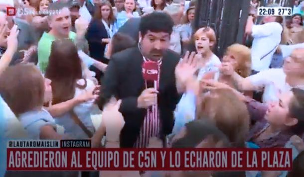 Lautaro Maislin fue agredido por manifestantes