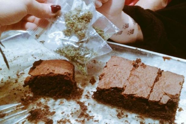 Brownie con marihuana